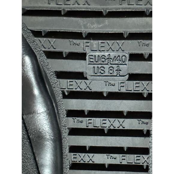 The Flexx Soft Black Leather Comfort Slip On Ballet Flats Size 40 / US 8.5 - Picture 7 of 7